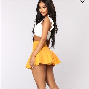 Yellow Mustard Skort